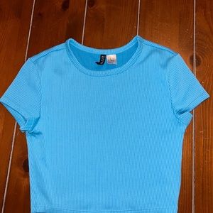 h&m cropped top. super comfy and flattering